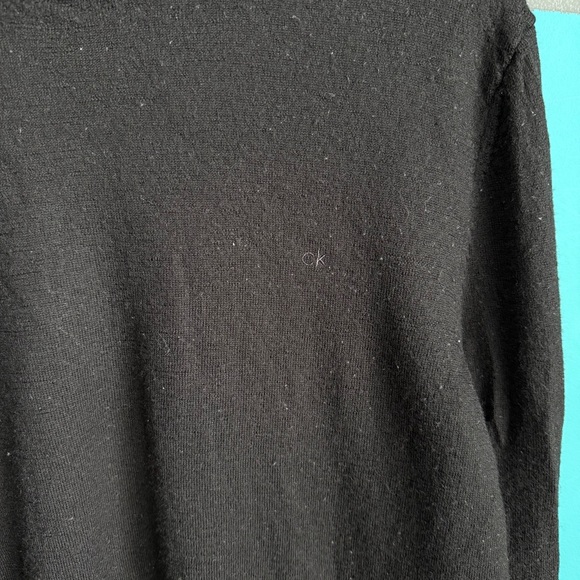 Calvin Klein Black Wool Crewneck Sweater - Picture 4 of 10